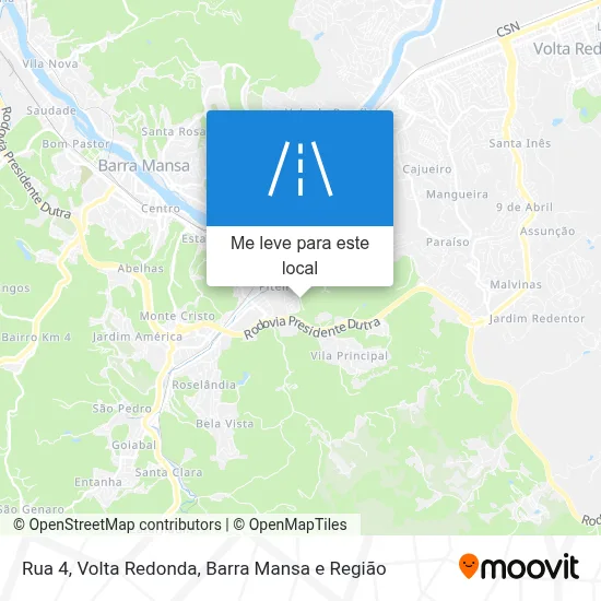 Rua 4 mapa