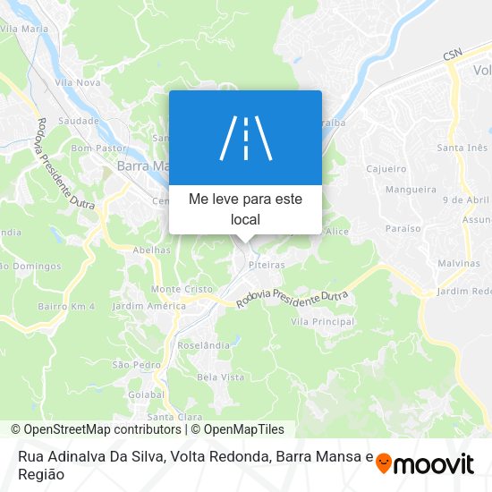 Rua Adinalva Da Silva mapa