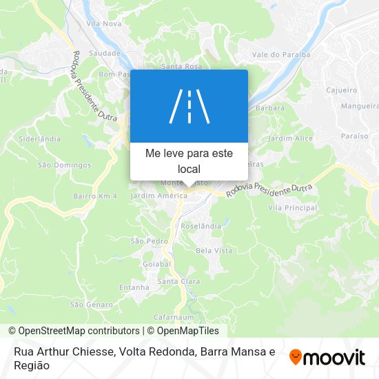 Rua Arthur Chiesse mapa