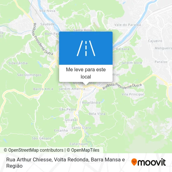 Rua Arthur Chiesse mapa