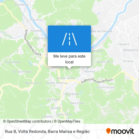 Rua B mapa
