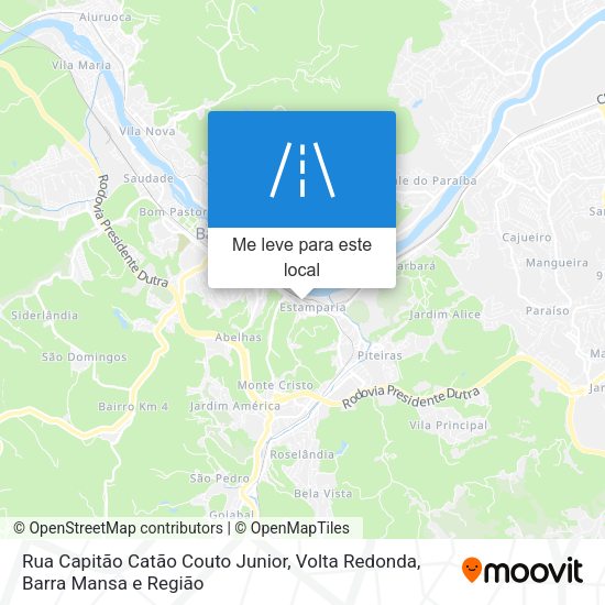Rua Capitão Catão Couto Junior mapa