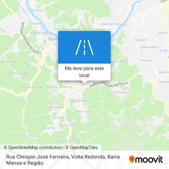 Rua Chrispin José Ferrreira mapa