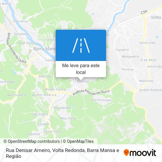 Rua Denisar Arneiro mapa