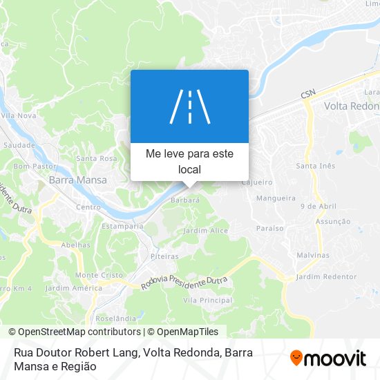 Rua Doutor Robert Lang mapa