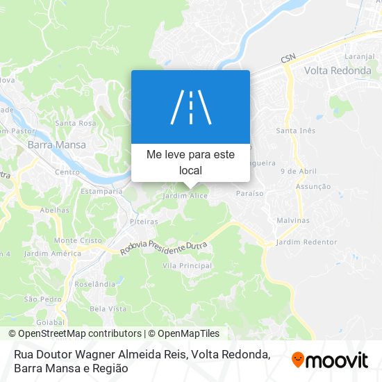 Rua Doutor Wagner Almeida Reis mapa