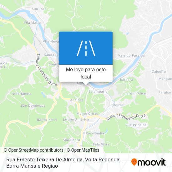 Rua Ernesto Teixeira De Almeida mapa