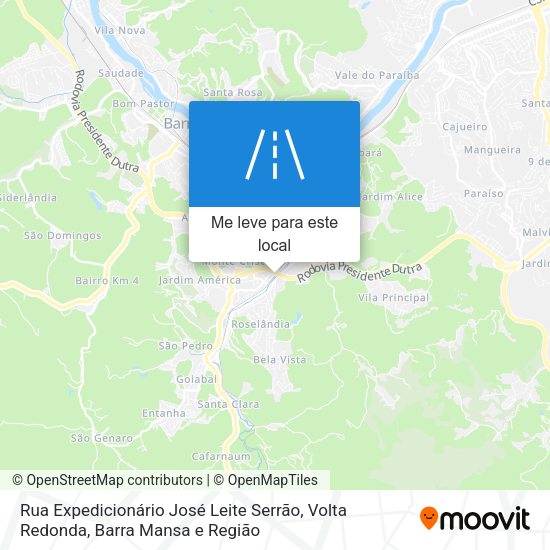 Rua Expedicionário José Leite Serrão mapa