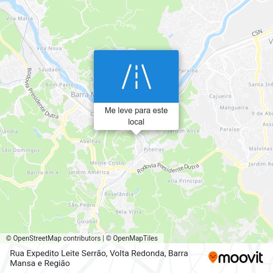 Rua Expedito Leite Serrão mapa