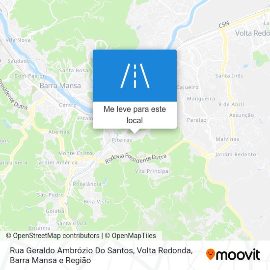 Rua Geraldo Ambrózio Do Santos mapa