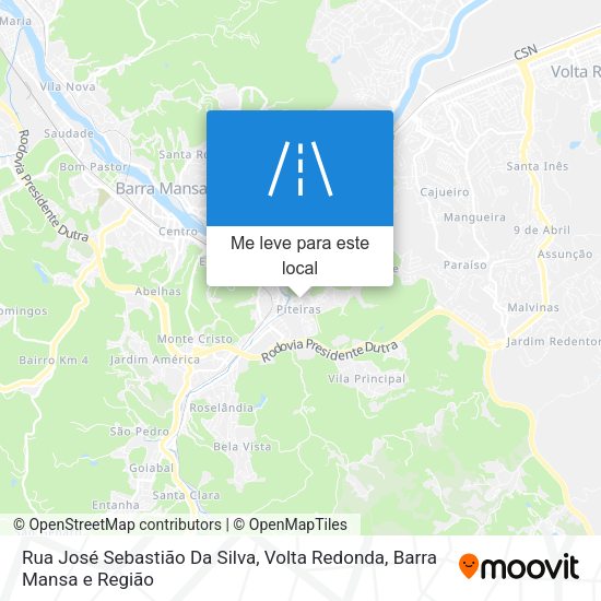 Rua José Sebastião Da Silva mapa