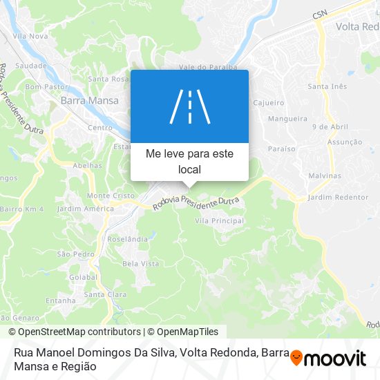 Rua Manoel Domingos Da Silva mapa