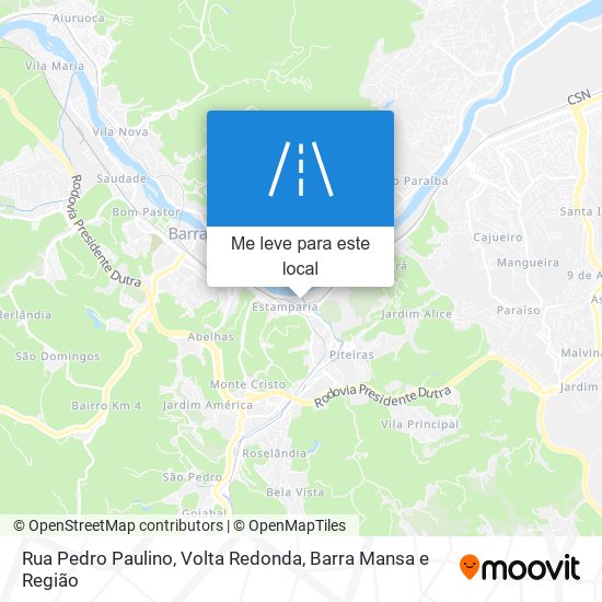 Rua Pedro Paulino mapa