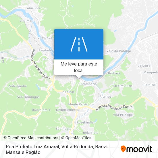 Rua Prefeito Luiz Amaral mapa