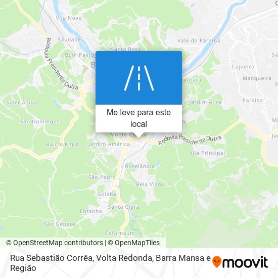 Rua Sebastião Corrêa mapa