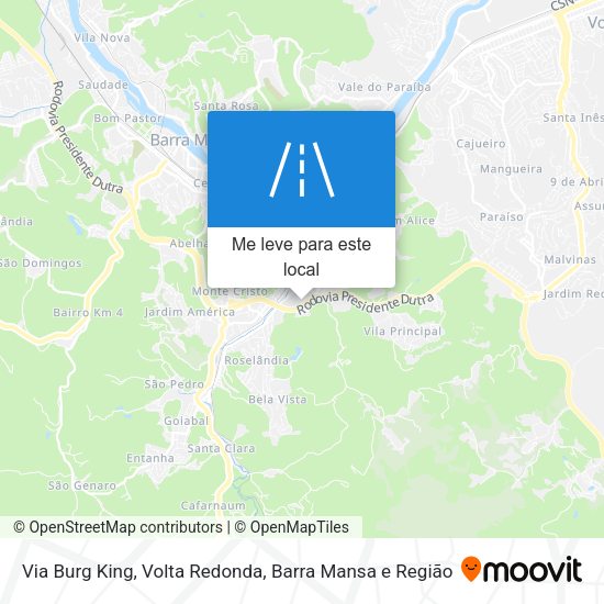 Via Burg King mapa
