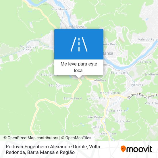 Rodovia Engenheiro Alexandre Drable mapa