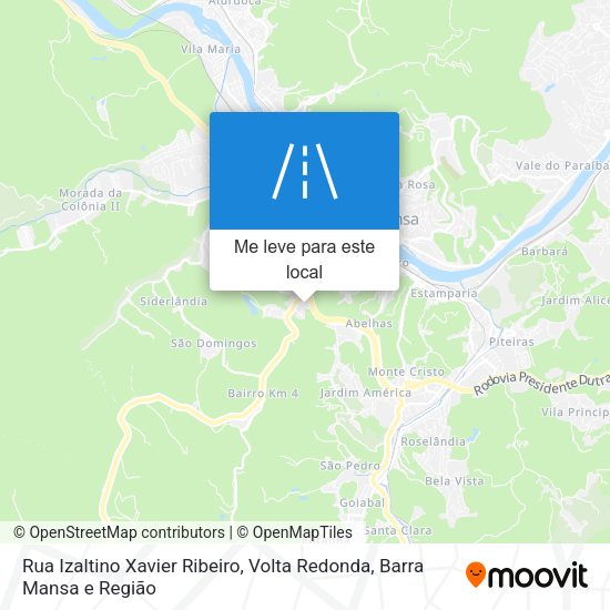 Rua Izaltino Xavier Ribeiro mapa