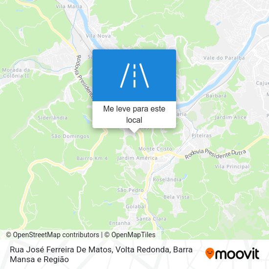 Rua José Ferreira De Matos mapa