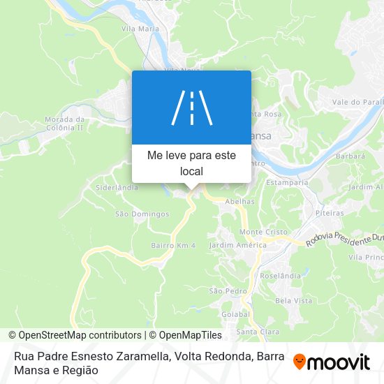 Rua Padre Esnesto Zaramella mapa