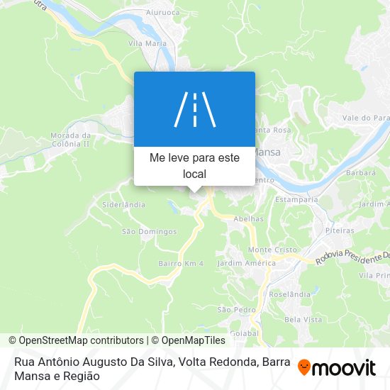 Rua Antônio Augusto Da Silva mapa