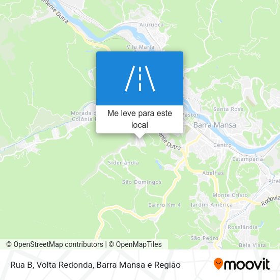 Rua B mapa