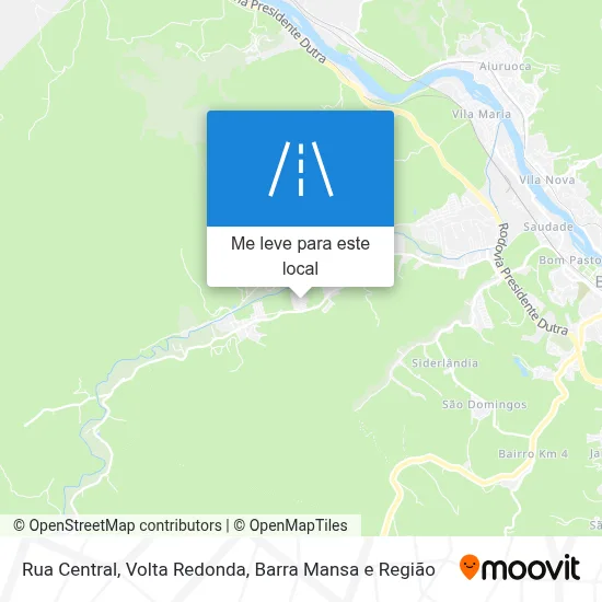 Rua Central mapa