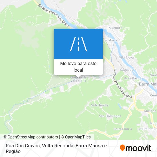Rua Dos Cravos mapa