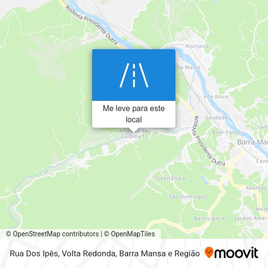 Rua Dos Ipês mapa