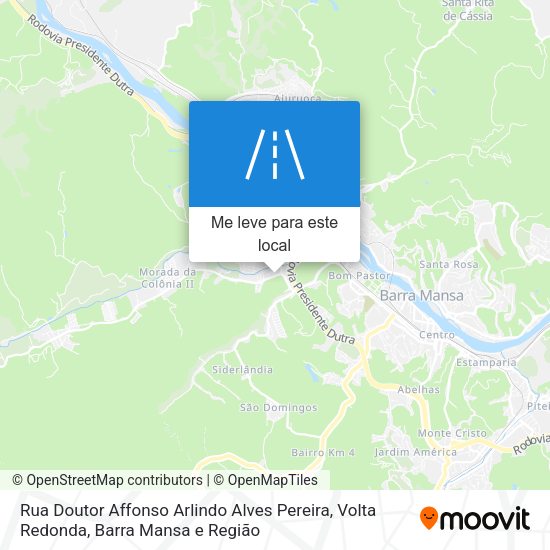 Rua Doutor Affonso Arlindo Alves Pereira mapa