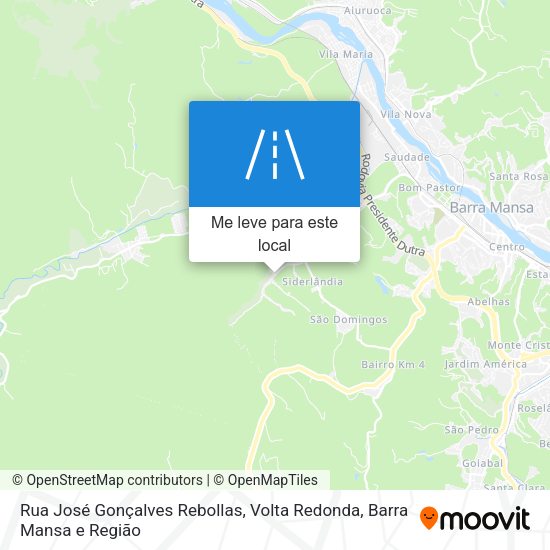 Rua José Gonçalves Rebollas mapa