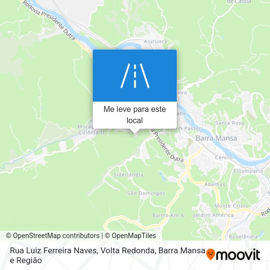 Rua Luiz Ferreira Naves mapa