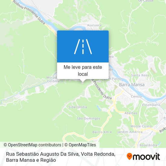 Rua Sebastião Augusto Da Silva mapa