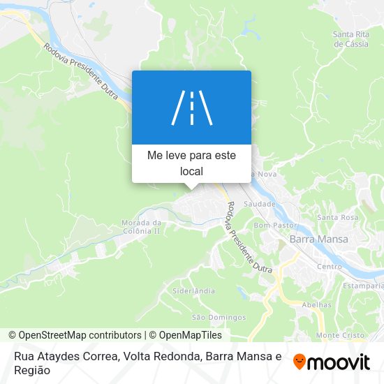 Rua Ataydes Correa mapa