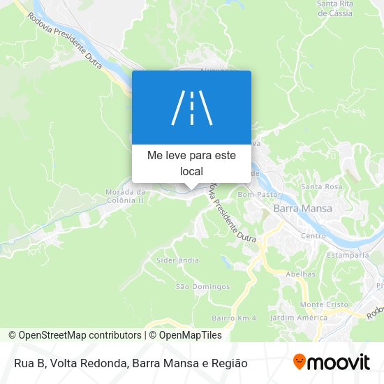 Rua B mapa