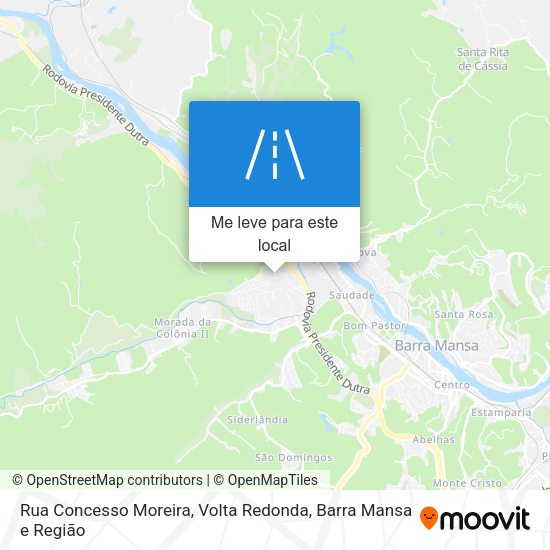 Rua Concesso Moreira mapa