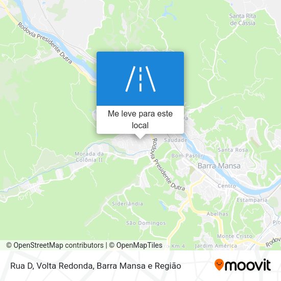 Rua D mapa