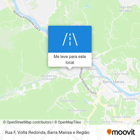 Rua F mapa