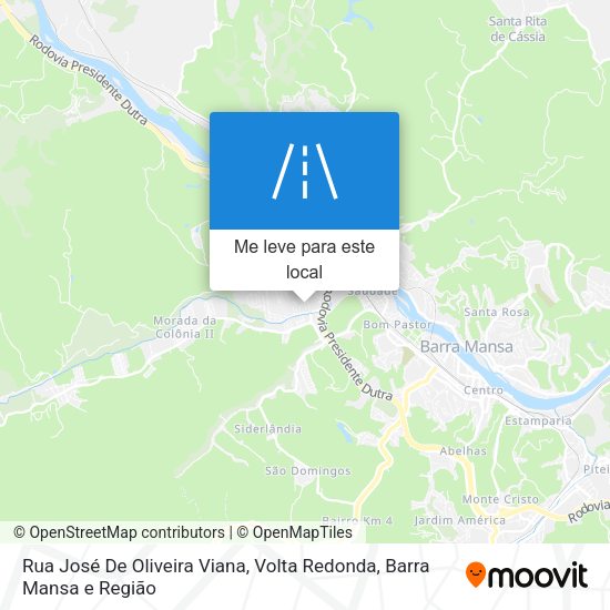Rua José De Oliveira Viana mapa