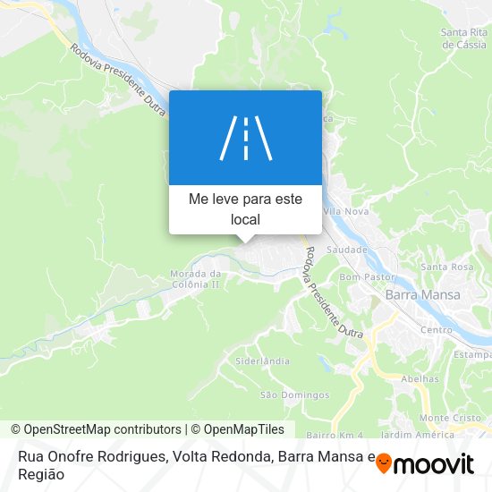 Rua Onofre Rodrigues mapa