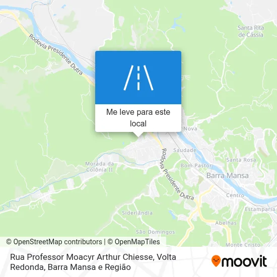 Rua Professor Moacyr Arthur Chiesse mapa