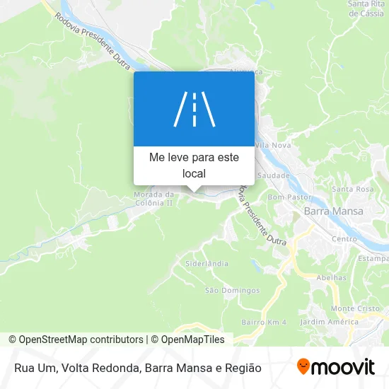 Rua Um mapa