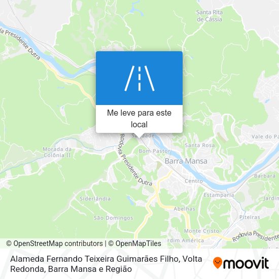 Alameda Fernando Teixeira Guimarães Filho mapa