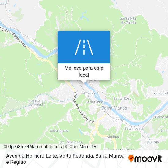 Avenida Homero Leite mapa