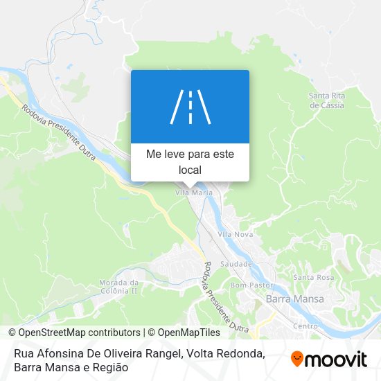 Rua Afonsina De Oliveira Rangel mapa