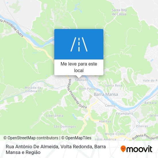 Rua Antônio De Almeida mapa