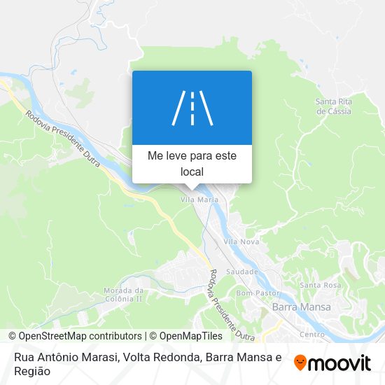 Rua Antônio Marasi mapa