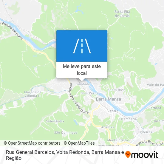 Rua General Barcelos mapa