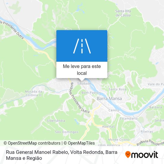 Rua General Manoel Rabelo mapa
