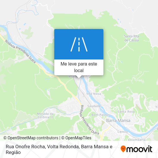 Rua Onofre Rocha mapa